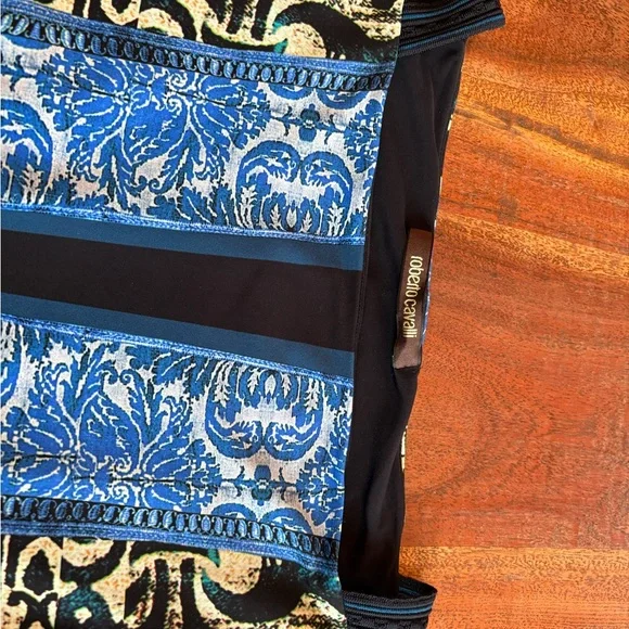 Roberto Cavalli Blue Pattern Dress - Picture 5 of 7